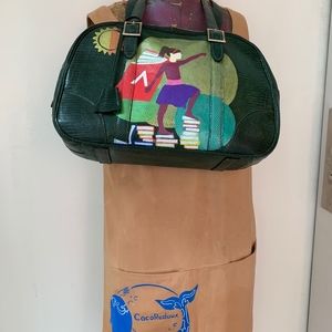 Book Hero Lizard Leather Tote